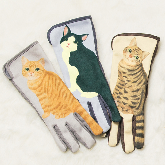 猫のしっぽフリフリ手袋